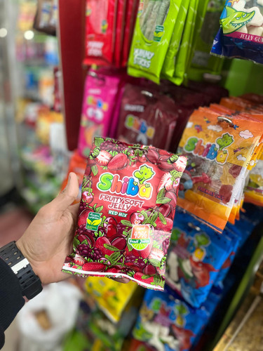 پاستیل میوه های قرمز شیبابا