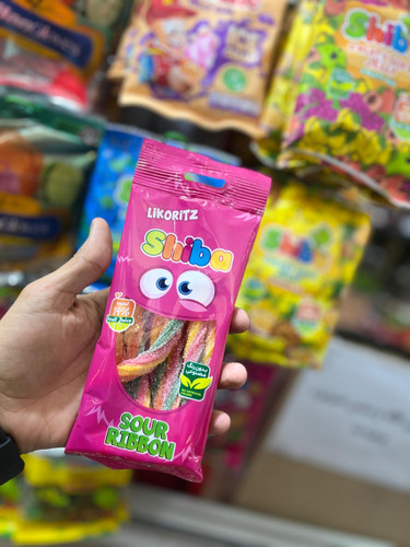 پاستیل شکری رنگی شیبابا