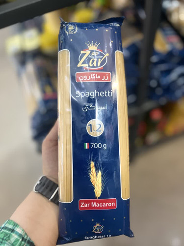 اسپاگتی 1.2 زر ماکارون
